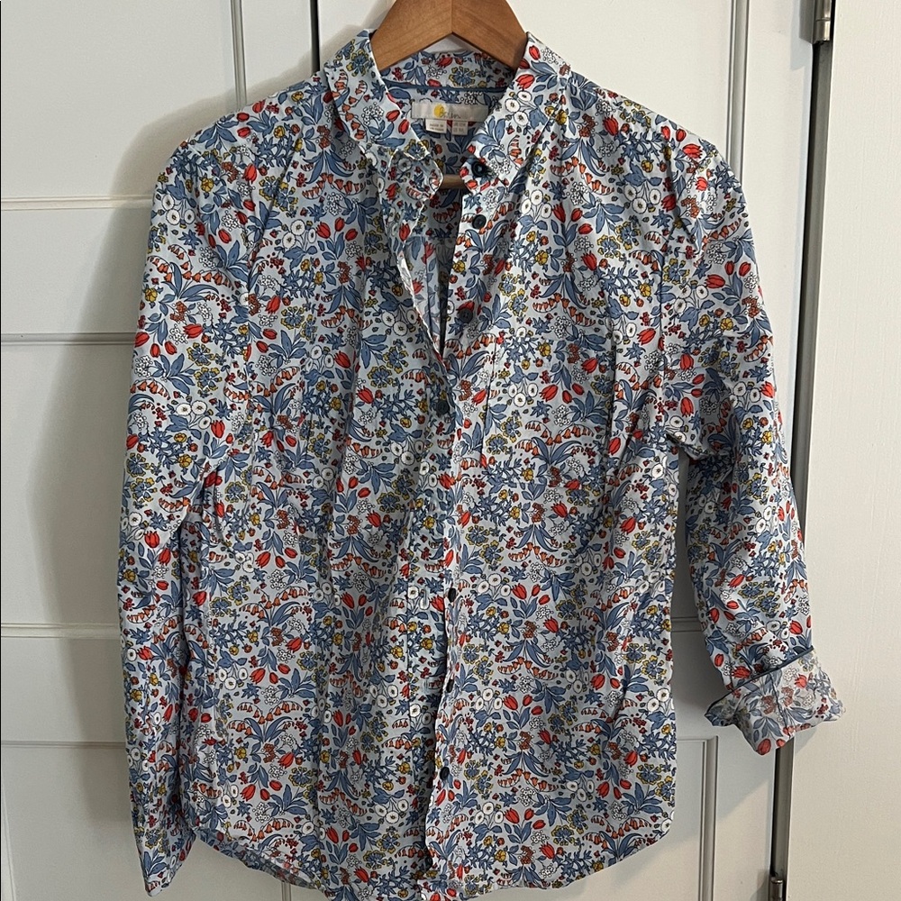 Boden Multicolor Floral Women's Button Down Shirt
